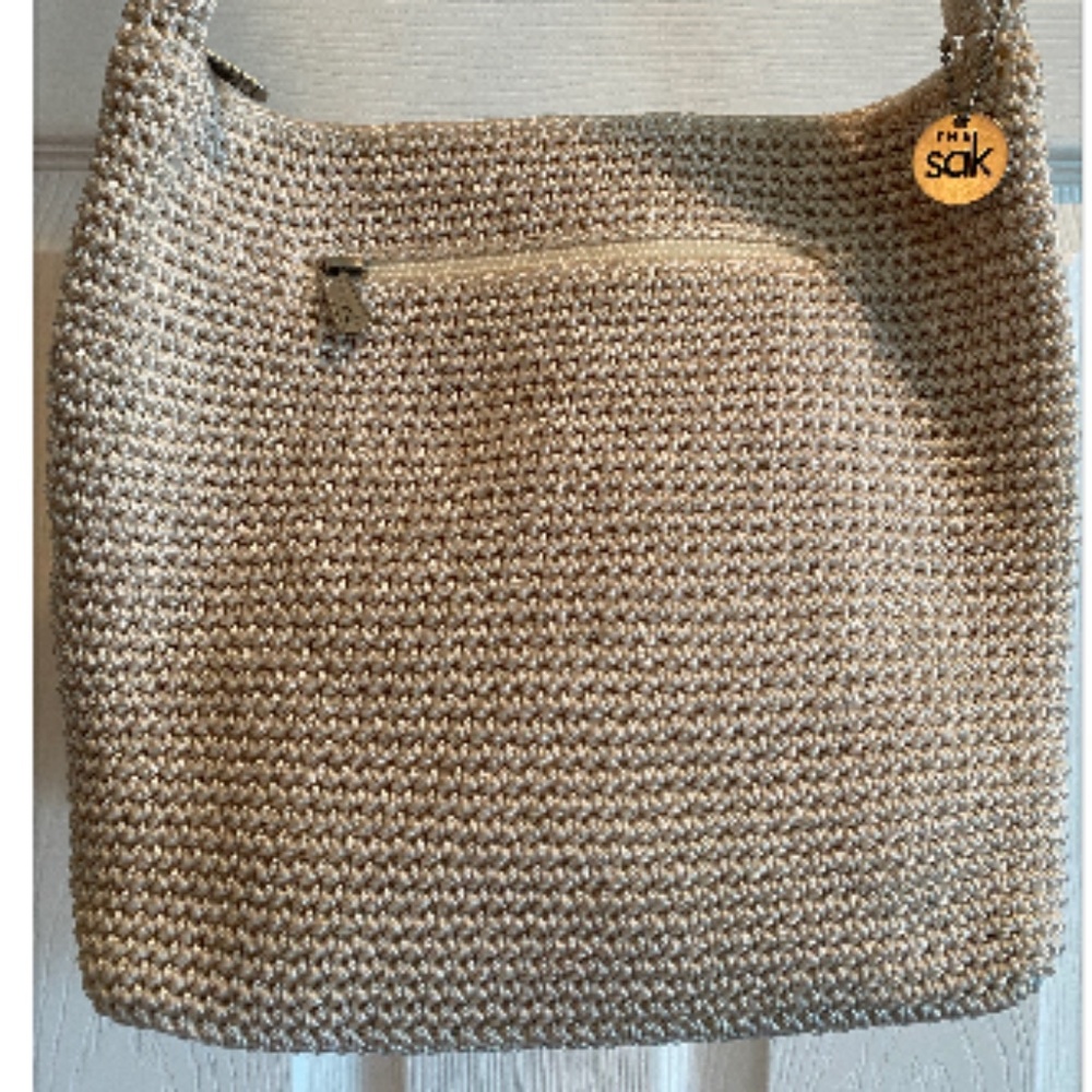 Sak Natural Tan Woven Shoulder Handbag - Picture 3 of 5
